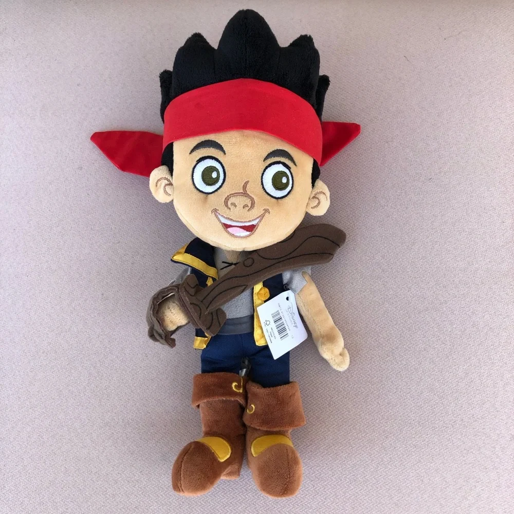 Disney Store Jake and the‎ Neverland Pirates 12'' & Pirates of the Caribbean Pin